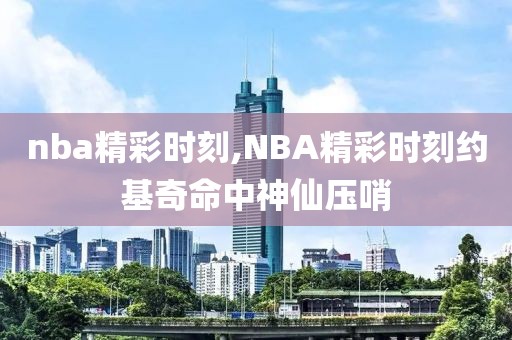 nba精彩时刻,NBA精彩时刻约基奇命中神仙压哨