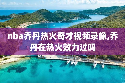 nba乔丹热火奇才视频录像,乔丹在热火效力过吗