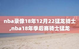 nba录像18年12月22猛龙骑士,nba18年季后赛骑士猛龙