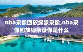 nba录像回放绿象录像,nba录像回放绿象录像是什么
