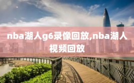 nba湖人g6录像回放,nba湖人视频回放