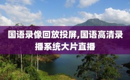 国语录像回放投屏,国语高清录播系统大片直播