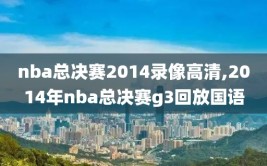 nba总决赛2014录像高清,2014年nba总决赛g3回放国语
