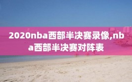 2020nba西部半决赛录像,nba西部半决赛对阵表