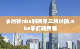 季后赛nba鹈鹕第三场录像,nba季前赛鹈鹕