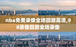 nba免费录像全场回放高清,98录像回放全场录像